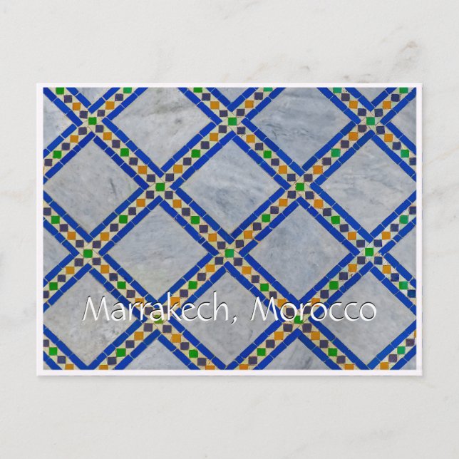 Grüße aus Marrakesch Postkarte (Vorderseite)