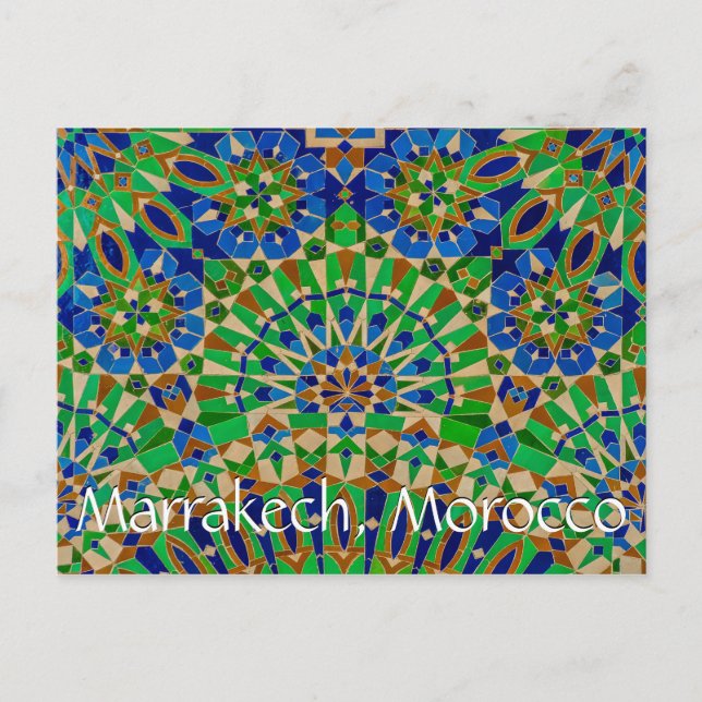 Grüße aus Marrakesch Postkarte (Vorderseite)