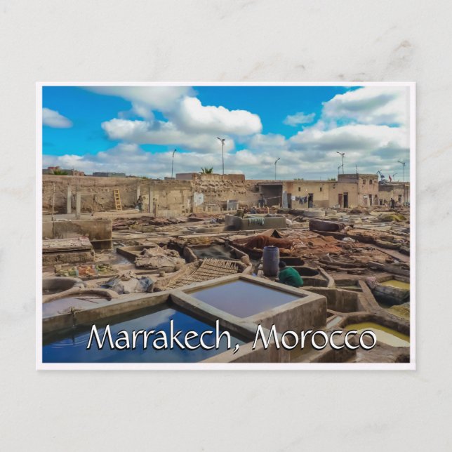 Grüße aus Marrakesch Postkarte (Vorderseite)