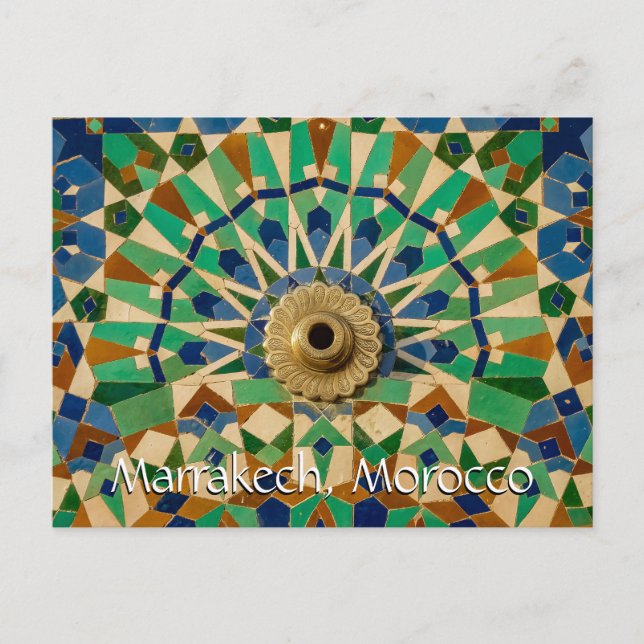 Grüße aus Marrakesch Postkarte (Vorderseite)