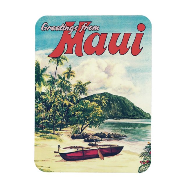 Grüße aus Maui, Hawaii Magnet (Vertikal)