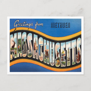 Grüße aus Methuen, Massachusetts Reise Postkarte