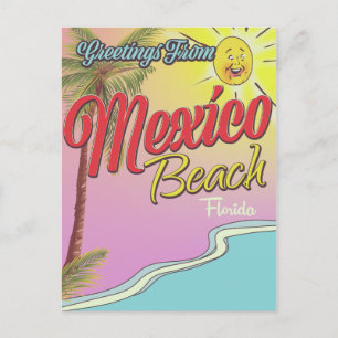 Grüße aus Mexico Beach Florida Postkarte