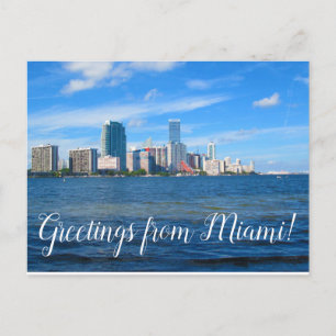 Grüße aus Miami Florida Postkarte