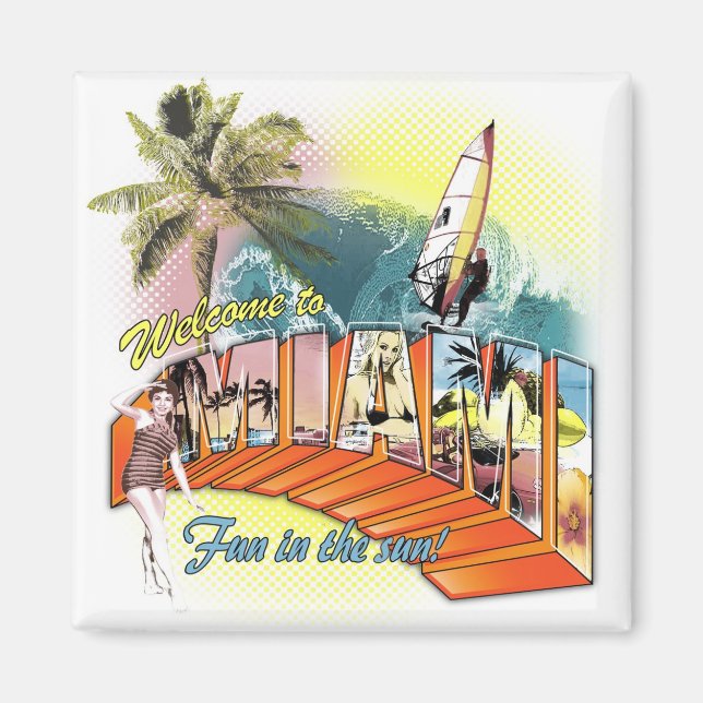 Grüße aus Miami Magnet (Vorne)