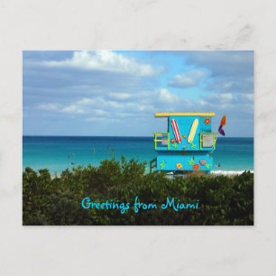 Grüße aus Miami Postkarte
