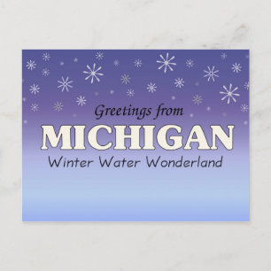 Grüße aus Michigan Postkarte