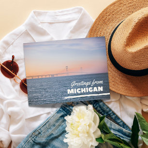 Grüße aus Michigan Postkarte