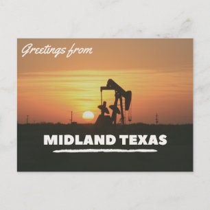 Grüße aus Midland Texas Postcard Postkarte