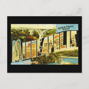 Grüße aus Minneapolis Minnesota Postkarte