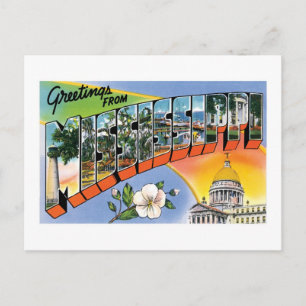 Grüße aus Mississippi! Postkarte