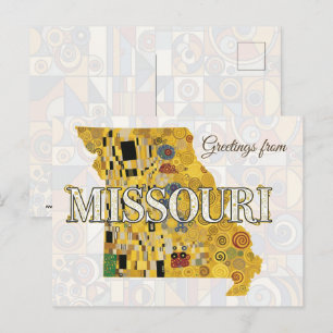 Grüße aus Missouri Postkarte