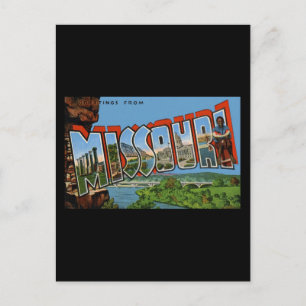 Grüße aus Missouri Postkarte