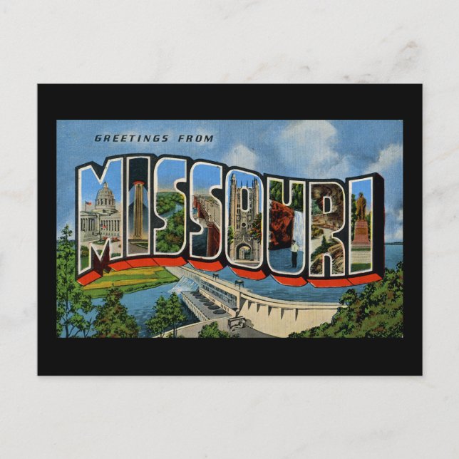 Grüße aus Missouri Postkarte (Vorderseite)