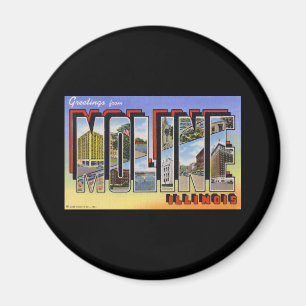 Grüße aus Moline Illinois Magnet