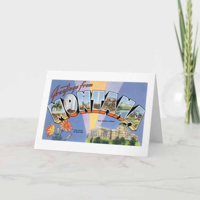 Grüße aus Montana! Karte (Vorderseite)