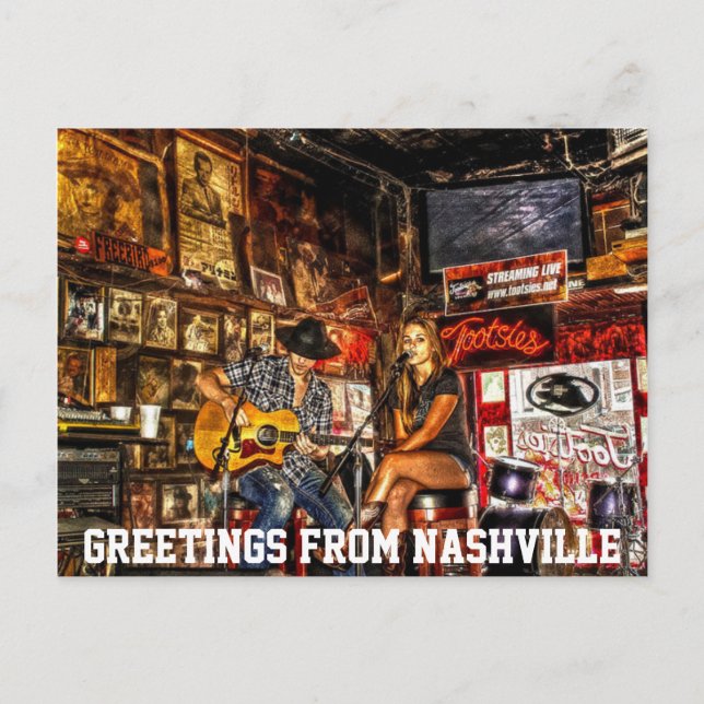 Grüße aus Nashville Postkarte (Vorderseite)