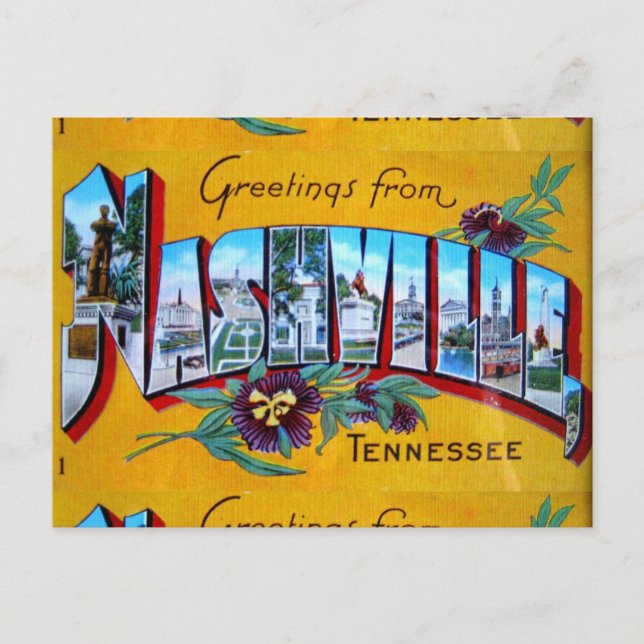 Grüße aus Nashville Postkarte (Vorderseite)