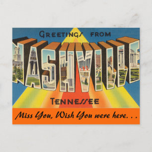 Grüße aus Nashville Postkarte