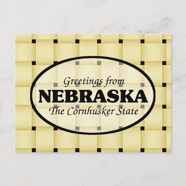 Grüße aus Nebraska Postkarte (Vorderseite)