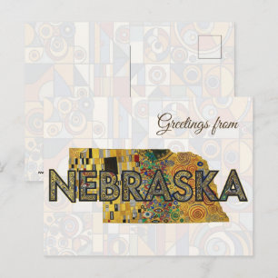 Grüße aus Nebraska Postkarte