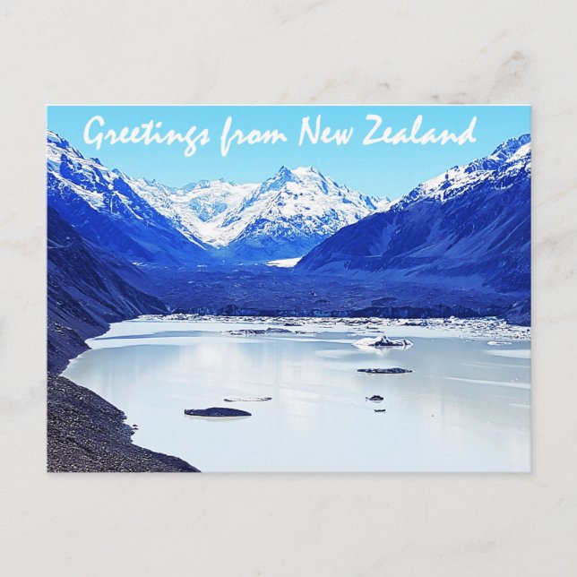 Grüße aus Neuseeland Postkarte (Vorderseite)