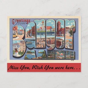 Grüße aus New Bangor Postkarte