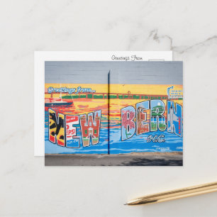 Grüße aus New Bern, North Carolina Postkarte