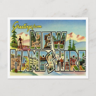 Grüße aus New Hampshire Postkarte