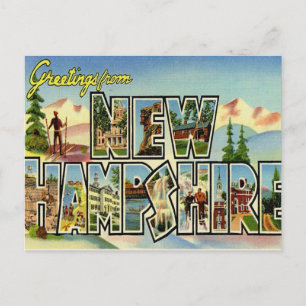 Grüße aus New Hampshire Postkarte