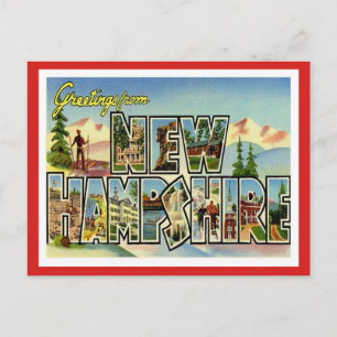 Grüße aus New Hampshire Postkarte