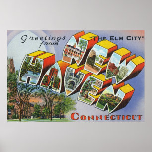 Grüße aus New Haven, CT Poster