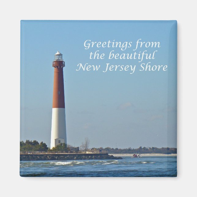 Grüße aus New Jersey - Barnegat Light Magnet (Vorne)