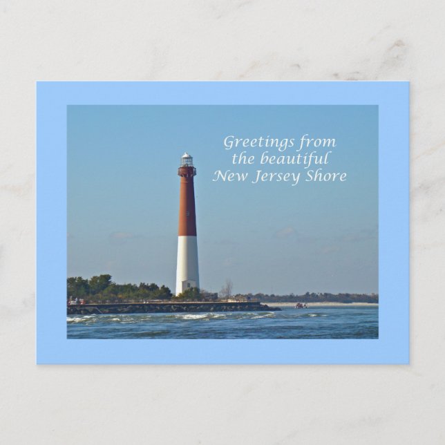 Grüße aus New Jersey - Barnegat Light Postkarte (Vorderseite)
