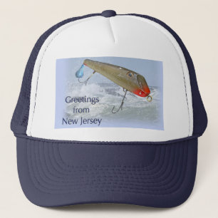Grüße aus New Jersey Fishing Lure Truckerkappe