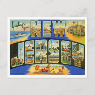Grüße aus New Jersey Postkarte