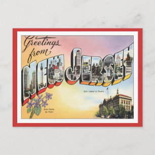 Grüße aus New Jersey Postkarte