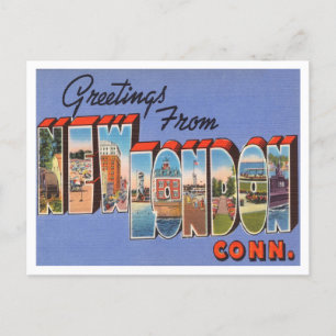 Grüße aus New London, Connecticut Reise Postkarte