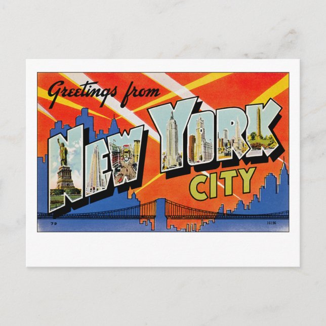 Grüße aus New York City Postkarte (Vorderseite)