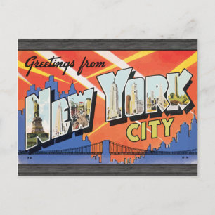Grüße aus New York City, Vintag Postkarte