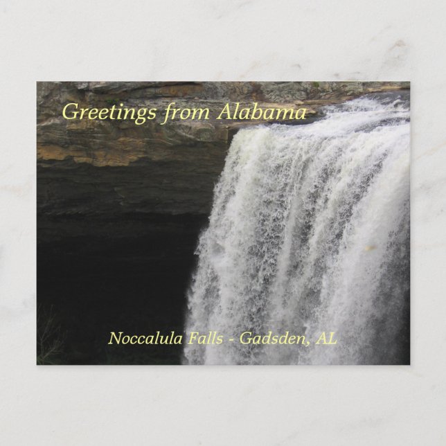 Grüße aus Noccalula Falls Postkarte (Vorderseite)