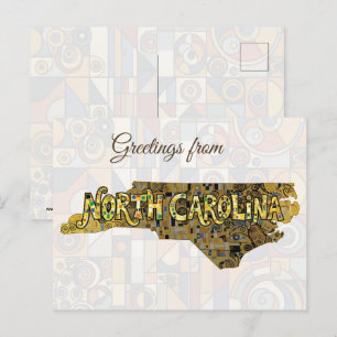Grüße aus North Carolina Postkarte