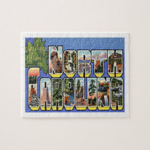 Grüße aus North Carolina Vintag Puzzle