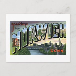 Grüße aus Norwich, Connecticut! Postkarte