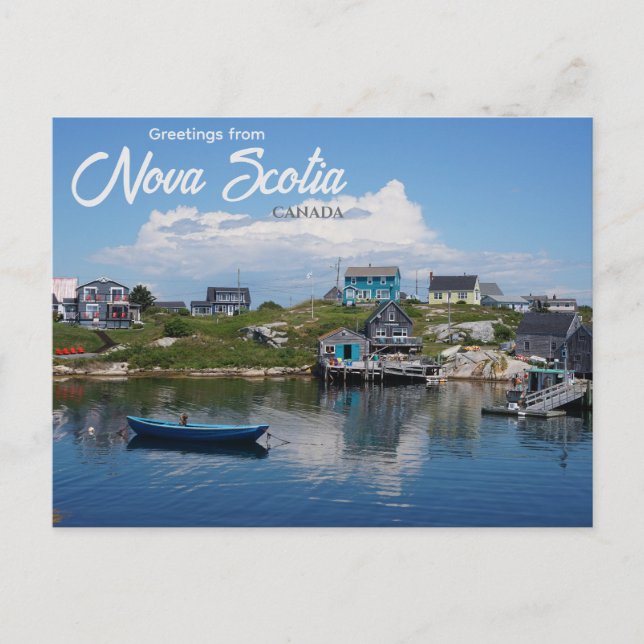 Grüße aus Nova Scotia Kanada Postkarte  (Vorderseite)