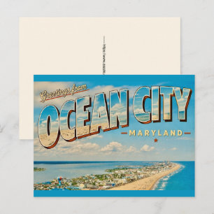 Grüße aus Ocean City MD Postkarte