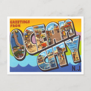 Grüße aus Ocean City, New Jersey Reise Postkarte