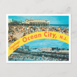 Grüße aus Ocean City, New Jersey Travel Postkarte