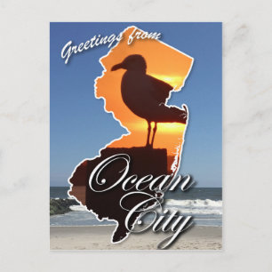Grüße aus Ocean City, NJ Postkarte