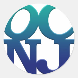 Grüße aus Ocean City Runder Aufkleber